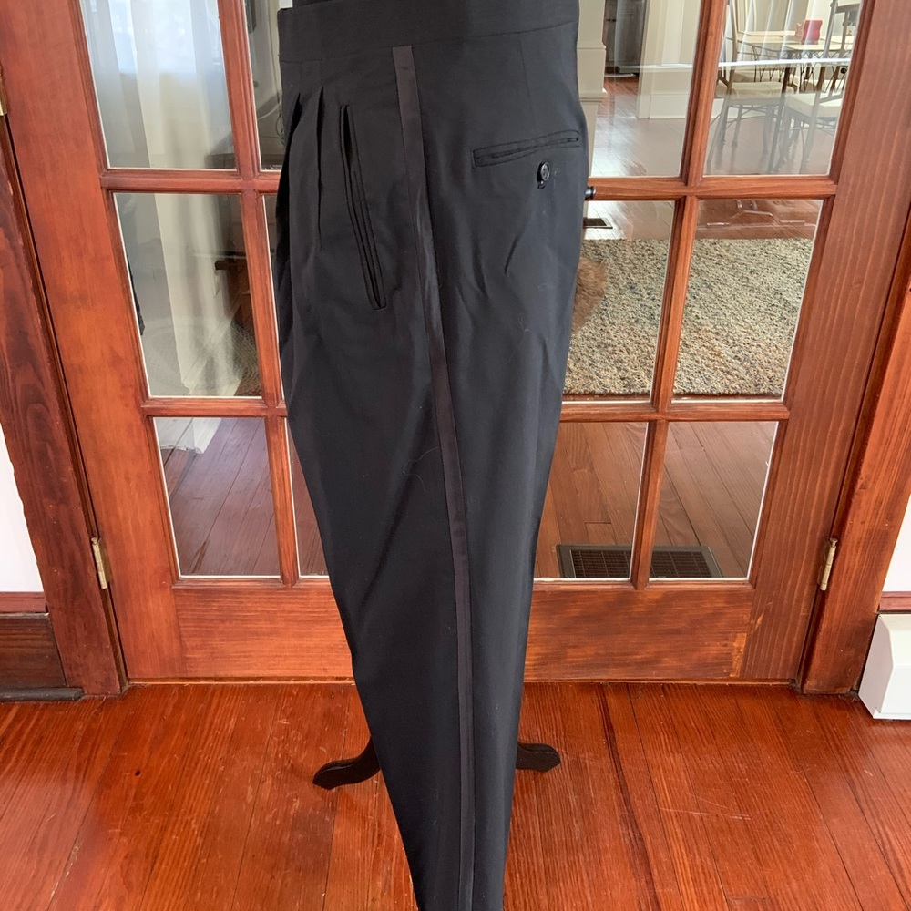 Vintage 1990’s Men’s Tuxedo Jacket Pants Vest Set - Picture 4 of 8